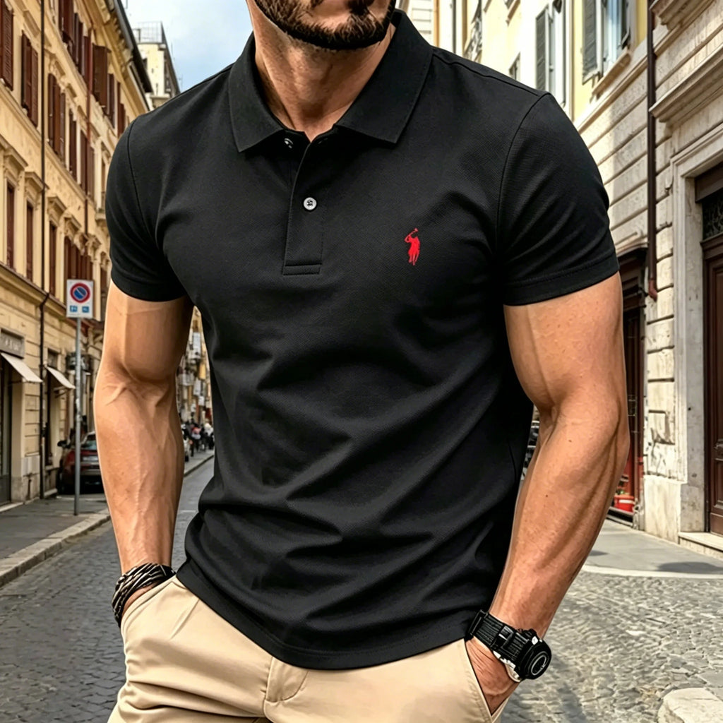 2026 summer  high-end brand men's short sleeve polo shirt 2026 summer