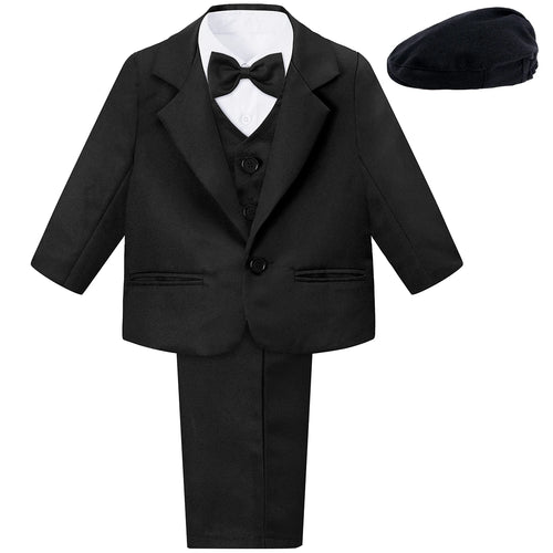 Baby Boy Baptism Outfit Infant Tuxedo Christening Wedding Birthday