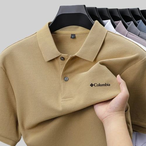 100% Pure Cotton Summer New Men's Short-Sleeved Polo Shirt,