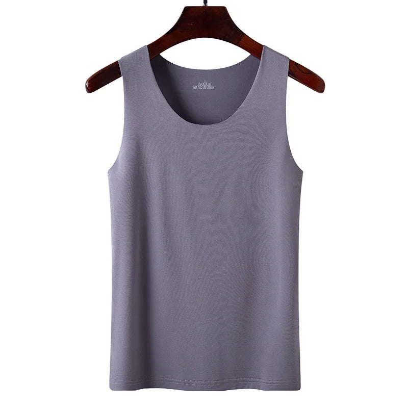 1pcs Ice Silk Tank Tops Seamless Mens Vest Sleeveless Sport Bodysuit