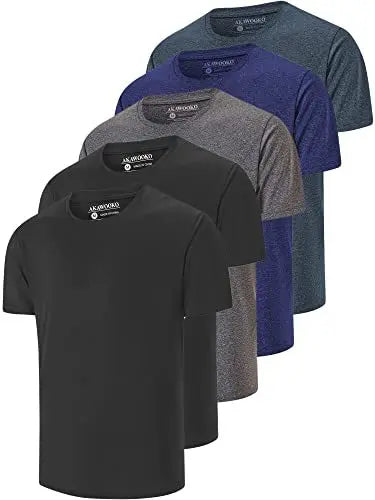 5-Pack European and American men's quick-drying T-shirt summer