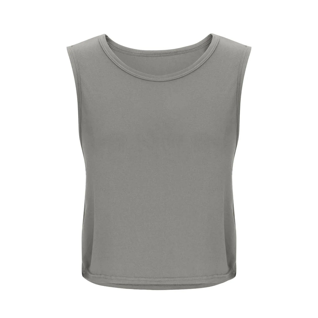 Women Sleeveless Yoga Tops Breathable Blouse Cover Up Gym Workout Cool