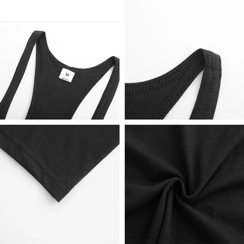 Men's Cotton Gym Warriors Tank Tops Running Vests Y-Back Bodybuilding