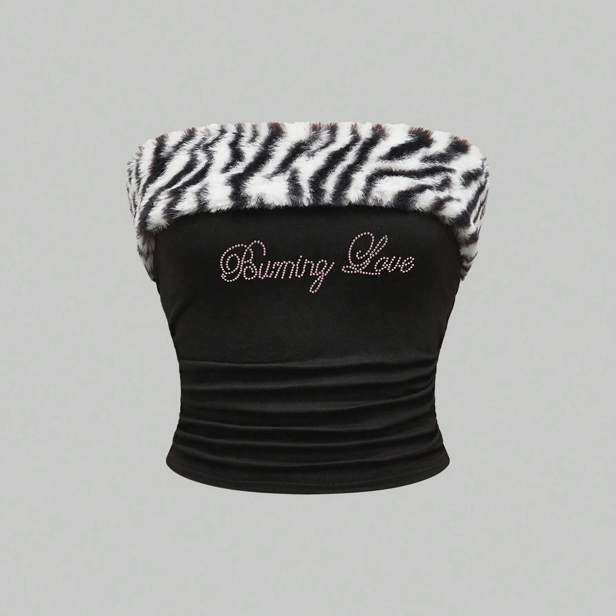 New rhinestone leopard print crop top slim fit sexy hot girl y2k