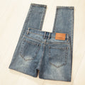 Men's Fashion Business Jeans Classic Style Casual Elastic Slim Fit