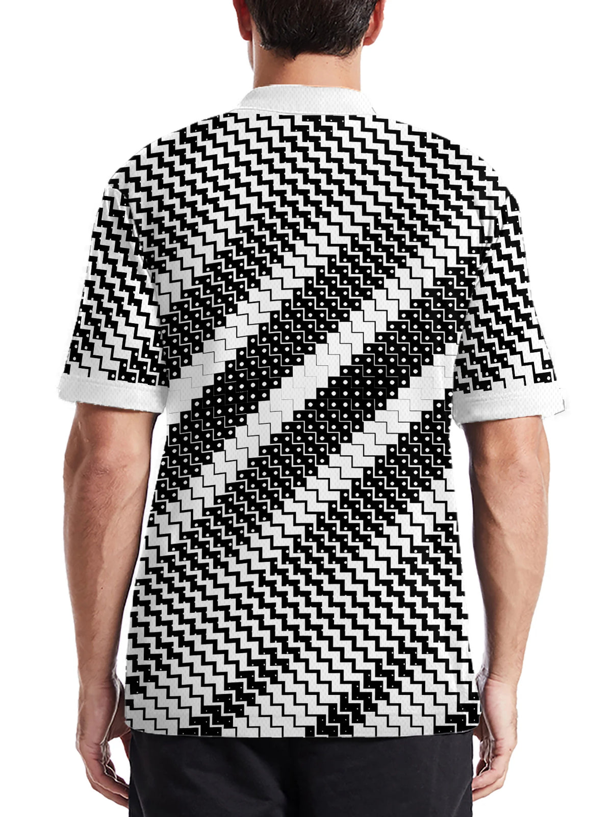 2026 Summer Men's Polo Shirt 3D Printed Pattern Breathable Lightweight