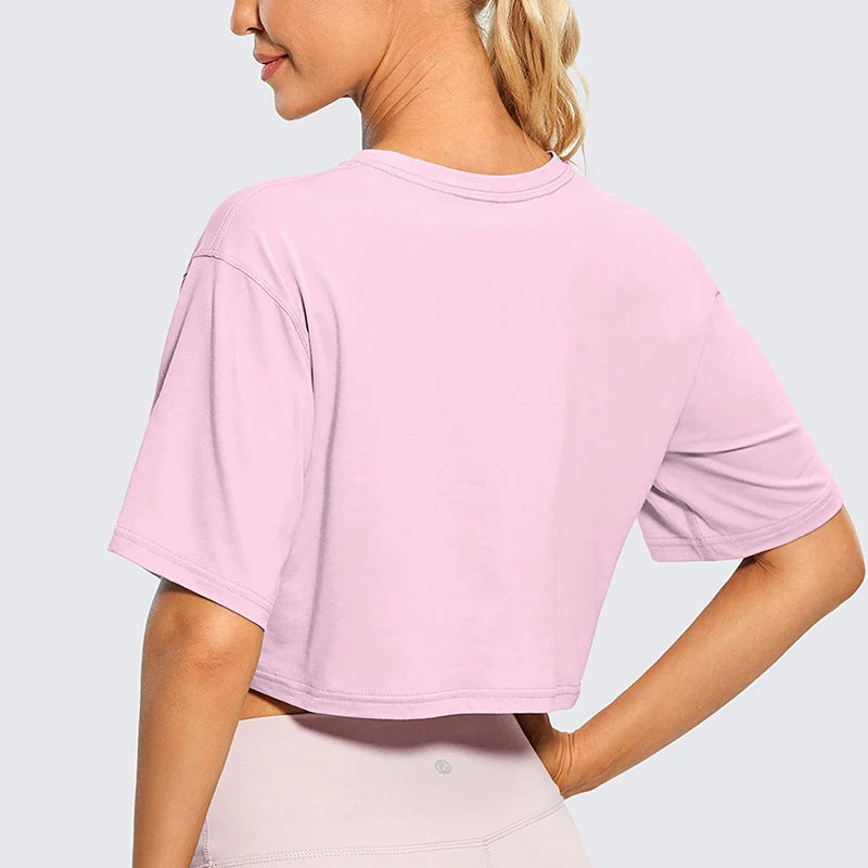 Harajuku Shirt Funny Y2K Women's Crop Tops Casual Female White Crop