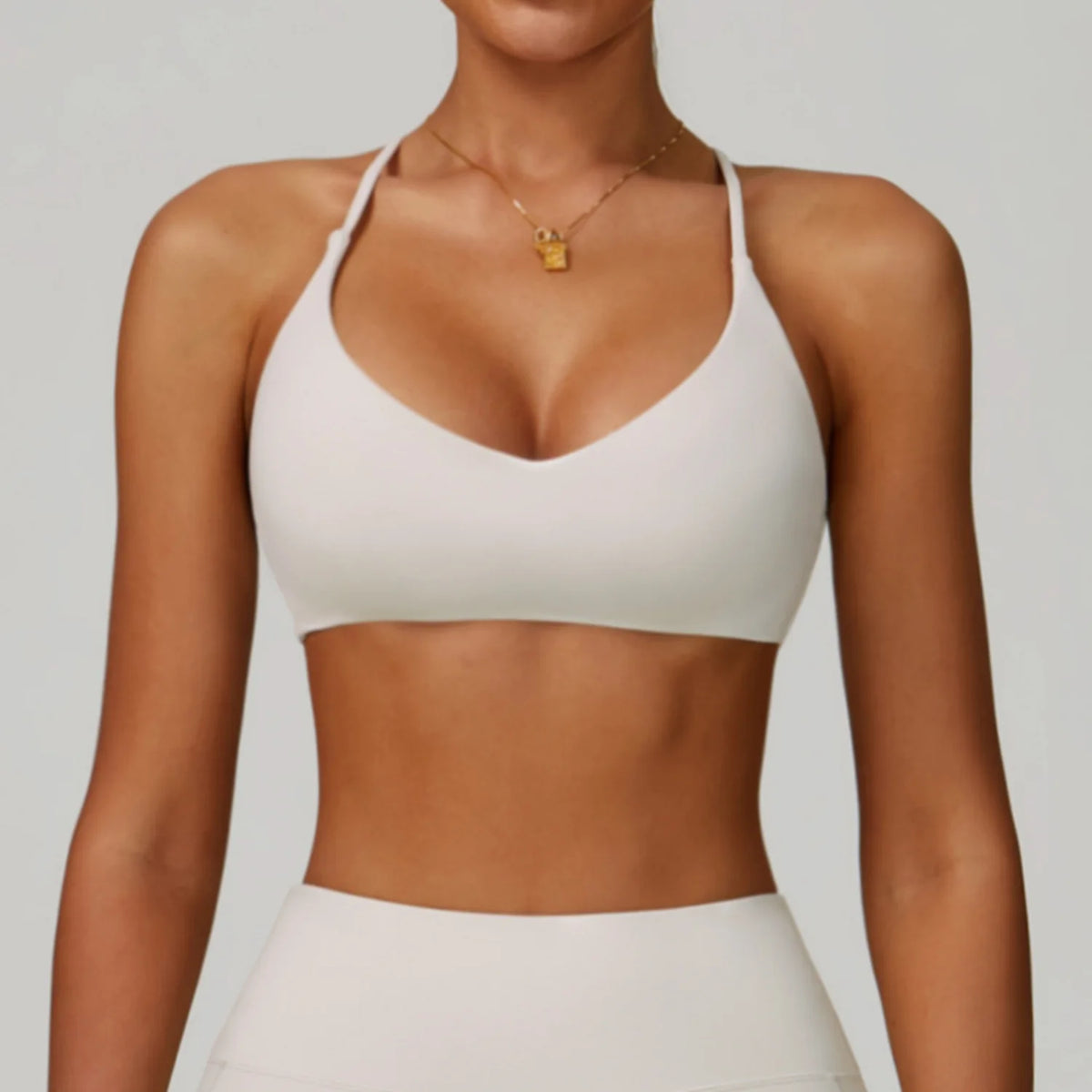 Cross Shoulder Straps Sports Bra Anti-Sweat Fitness Top Women Yoga Bra