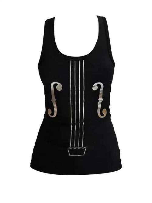 Seeslim Print Tank Tops Women Summer Tops Punk Style Black 2000s