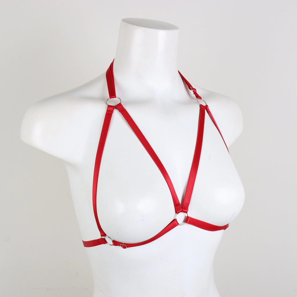 1PC Women Harness Belt Goth Crop Tops Ladies Bra Elastic Strappy