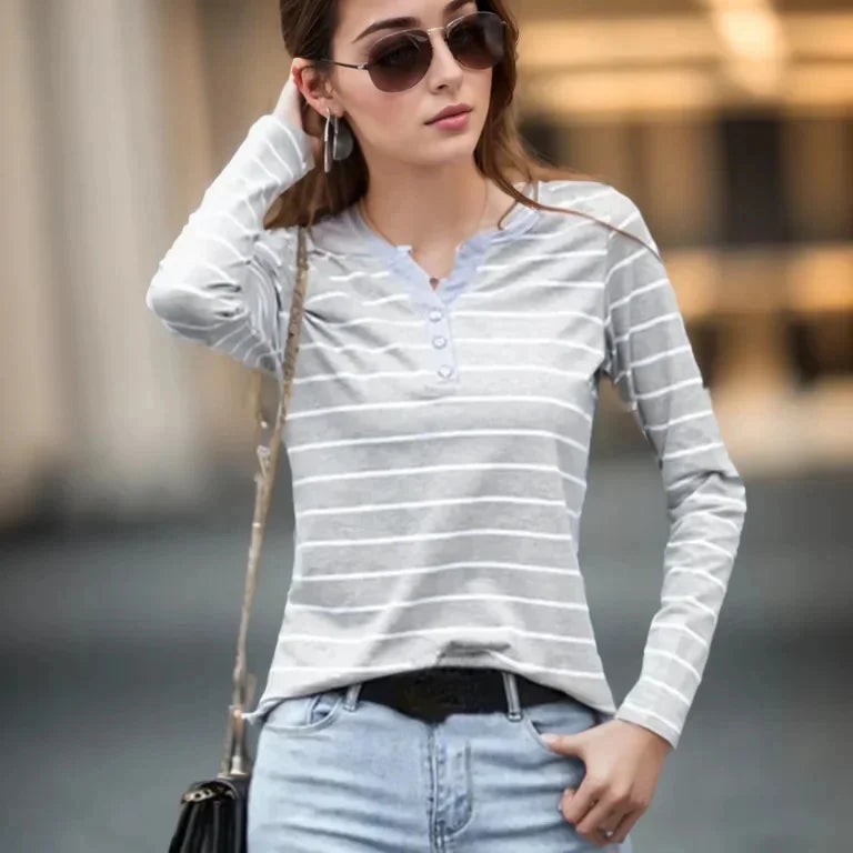 Women Spring Autumn Style Blouse shirts Tops Lady Casual Long Sleeve