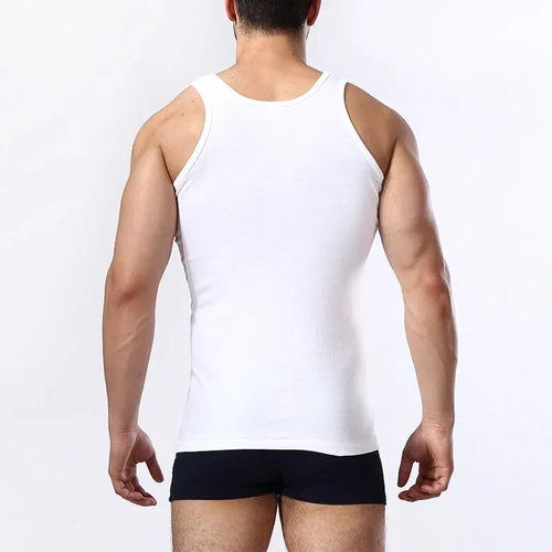 1/3 Pack Four Seasons Men's Cotton Joker Vest Teenagers Simple Fit