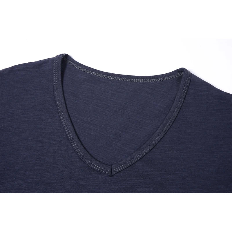 100% Cotton Men T Shirt Long Sleeve High Quality Male Tshirt Casual