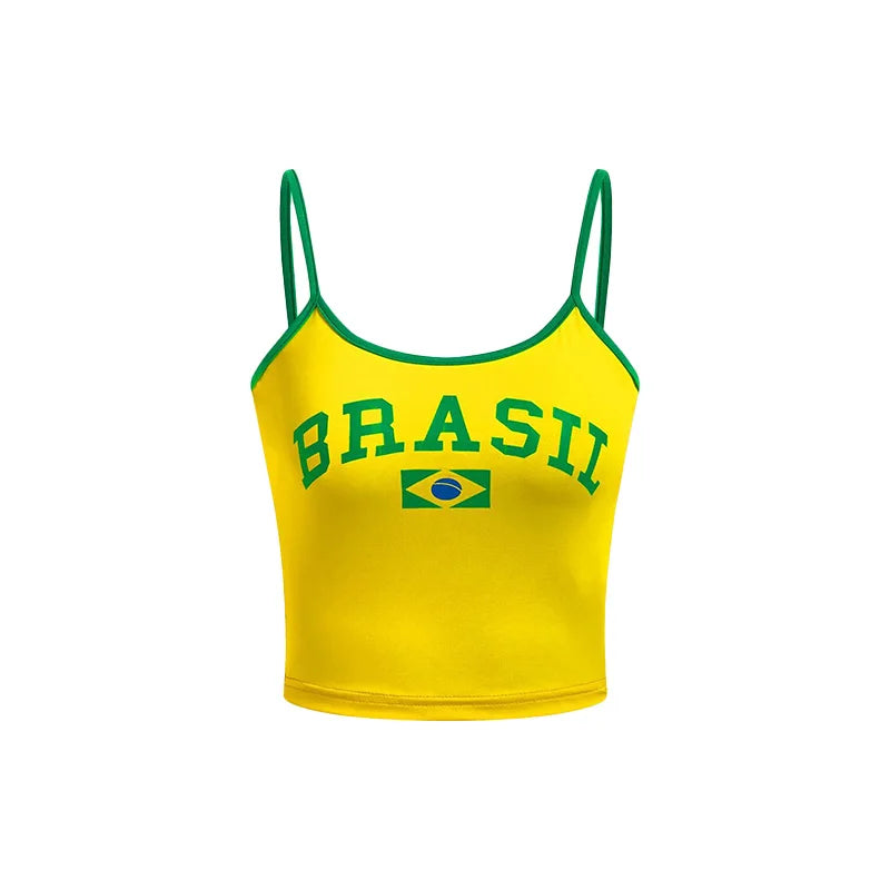 Y2K Clothes Women's Top Fashion High Street Tank Top Sexy Brazilian