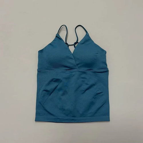 Sports Tank Top Women Slim Body Shaping Yoga Halter Gym Running
