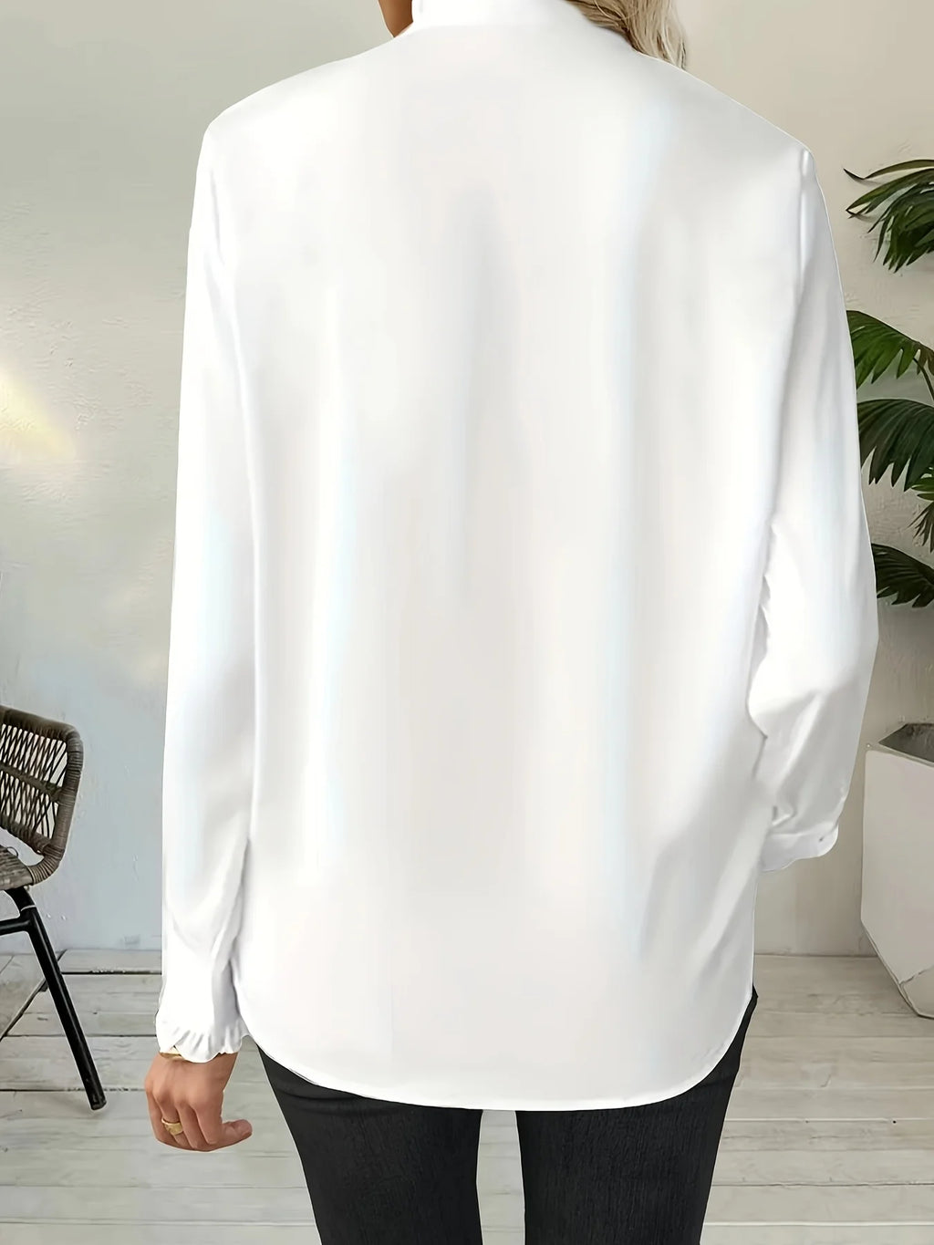 Temperament Loose Woman Shirt Fashion Casual Blouse Elegant long