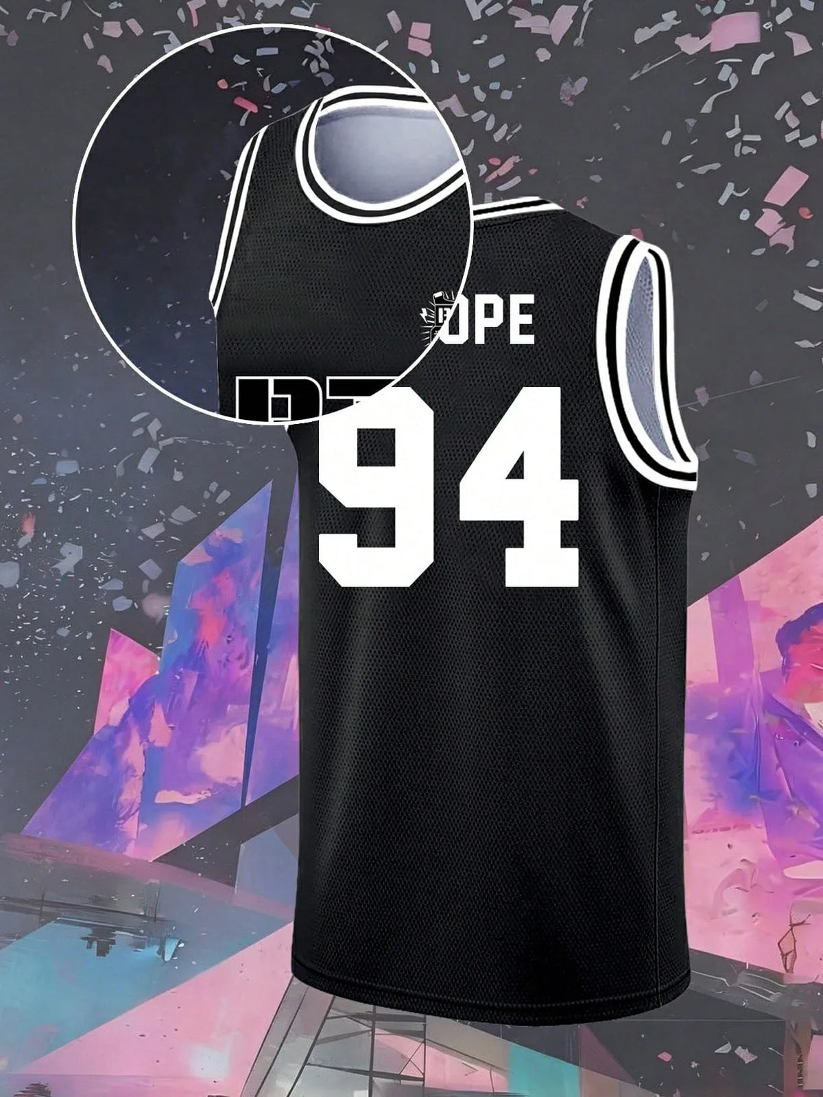 Men #92 Jersey Black Mesh Sleeveless Basketball Style Tank ARMY Fan