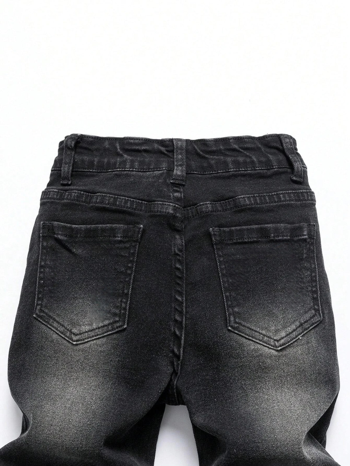 1-Piece Men's All-Season Snowflake Washed Fashion Jeans, Stretchy