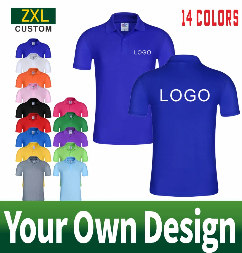Summer Cheap Causal Polo Shirt Personal Company Group Logo Custom