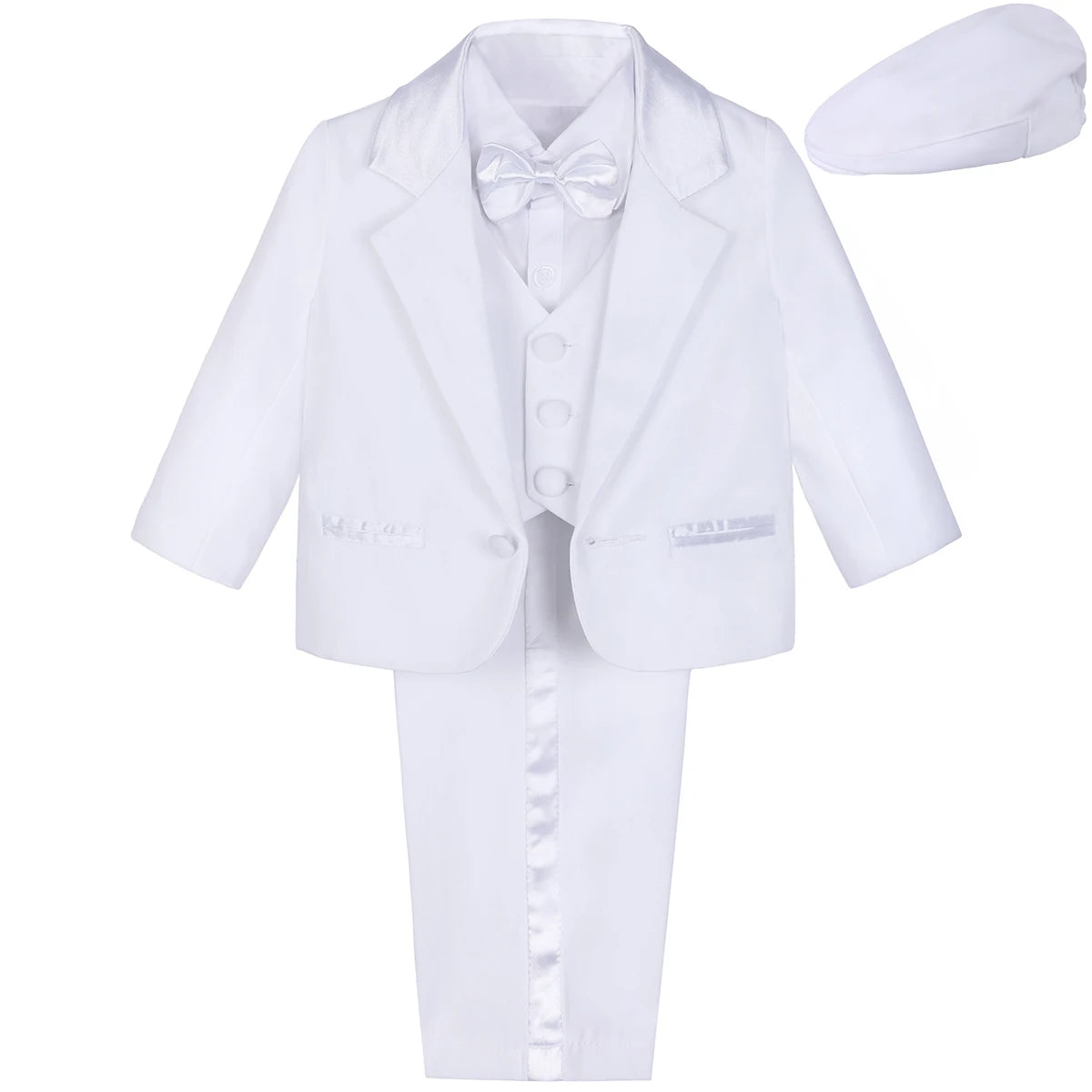 Baby Boy Baptism Outfit Infant Tuxedo Christening Wedding Birthday