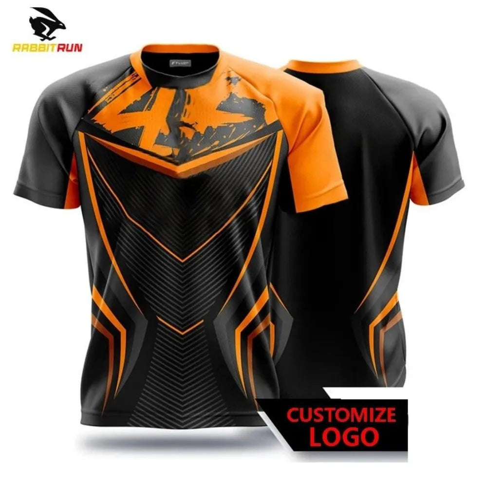 New men's breathable and comfortable T-shirt with striped printed