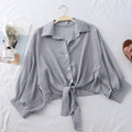 Summer Sun-protective Clothing Casual Loose Clothes Elegant Solid