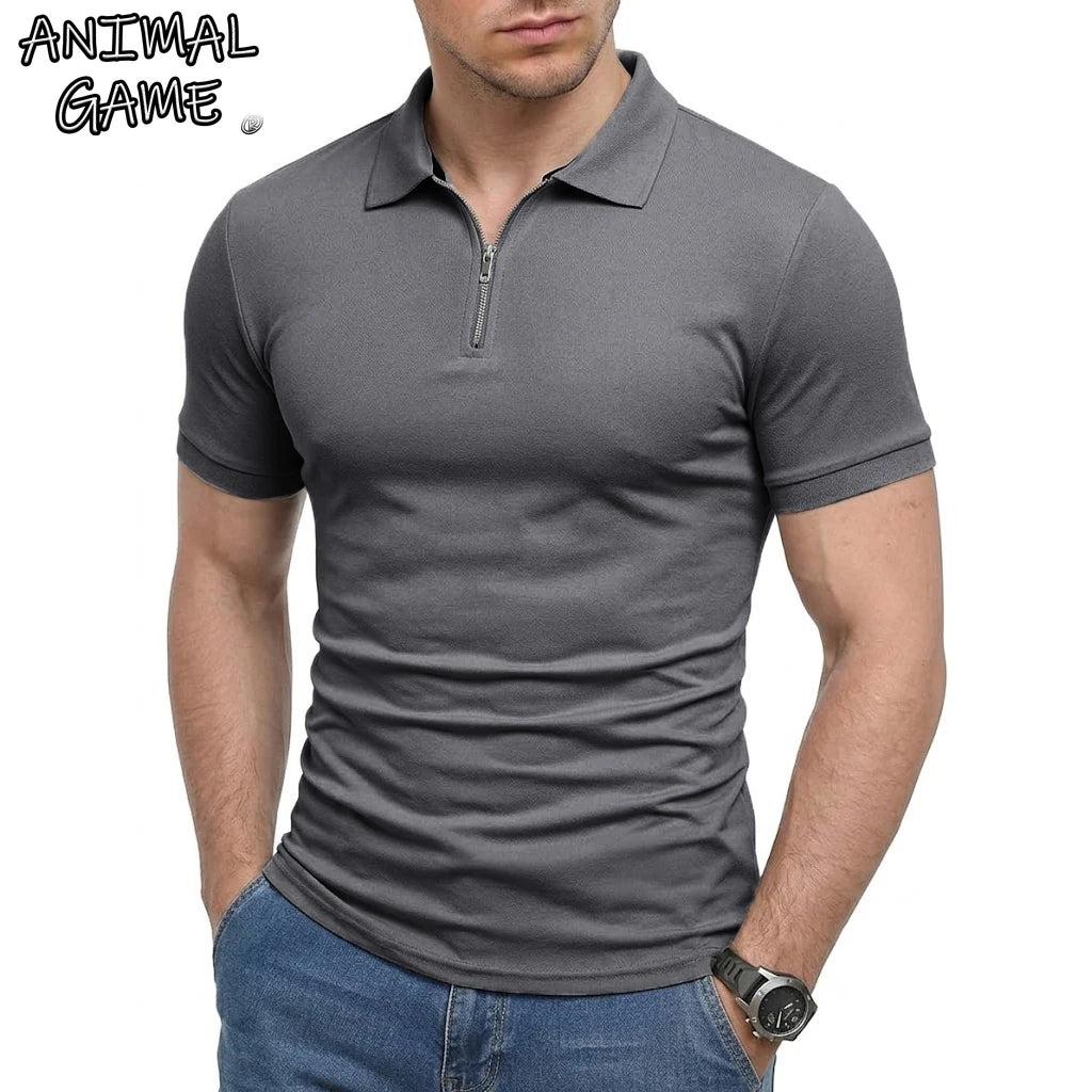 Summer Men's Short Sleeve Polo Shirts Mens Casual Shirts Dry Fit