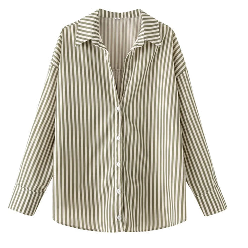 HXAO 2025 Women's Shirt Long Blue Shirt Women Spring Long Sleeve