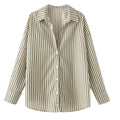 HXAO 2025 Women's Shirt Long Blue Shirt Women Spring Long Sleeve