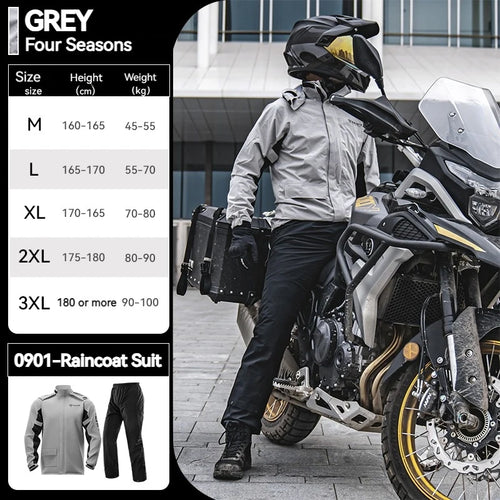 SULAITE Motorcycle Raincoat Suits Men Waterproof Rain Gear Rain Jacket