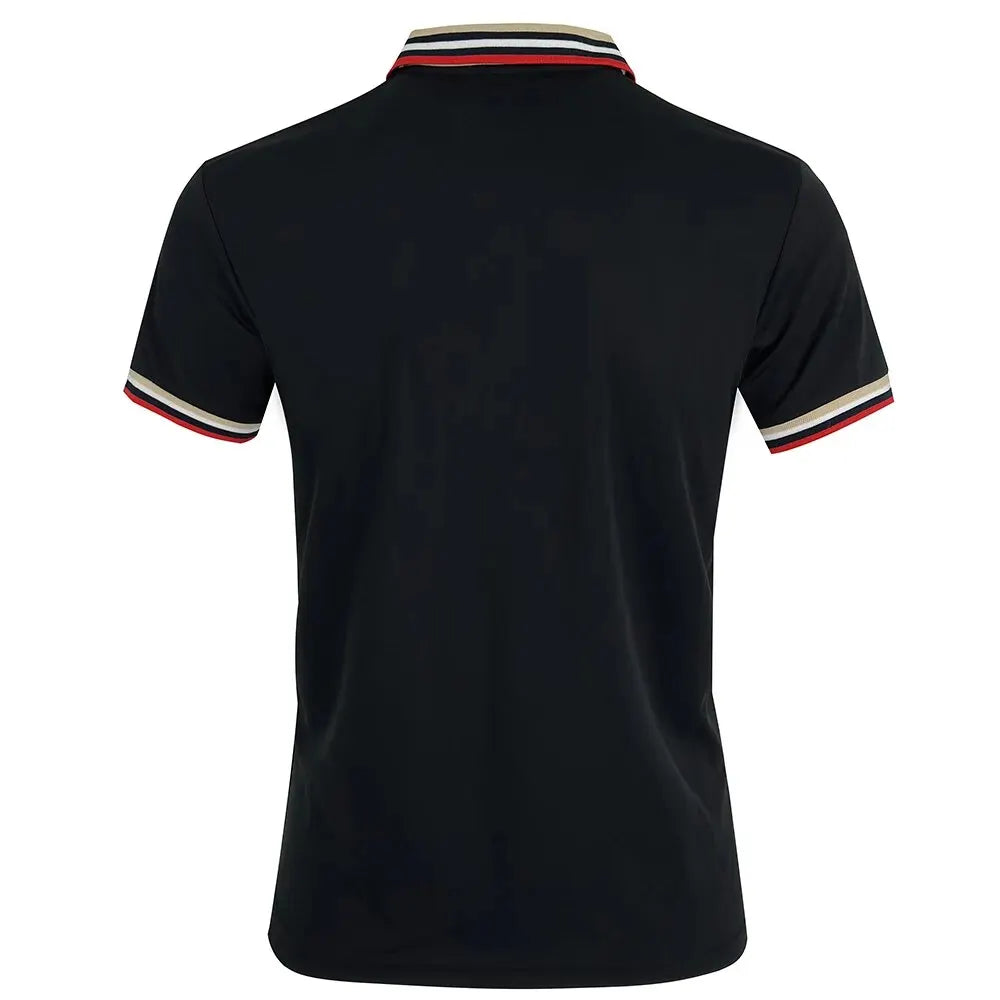 Men Summer Solid Casual Office Breathable Cotton Polo Shirt Fashion