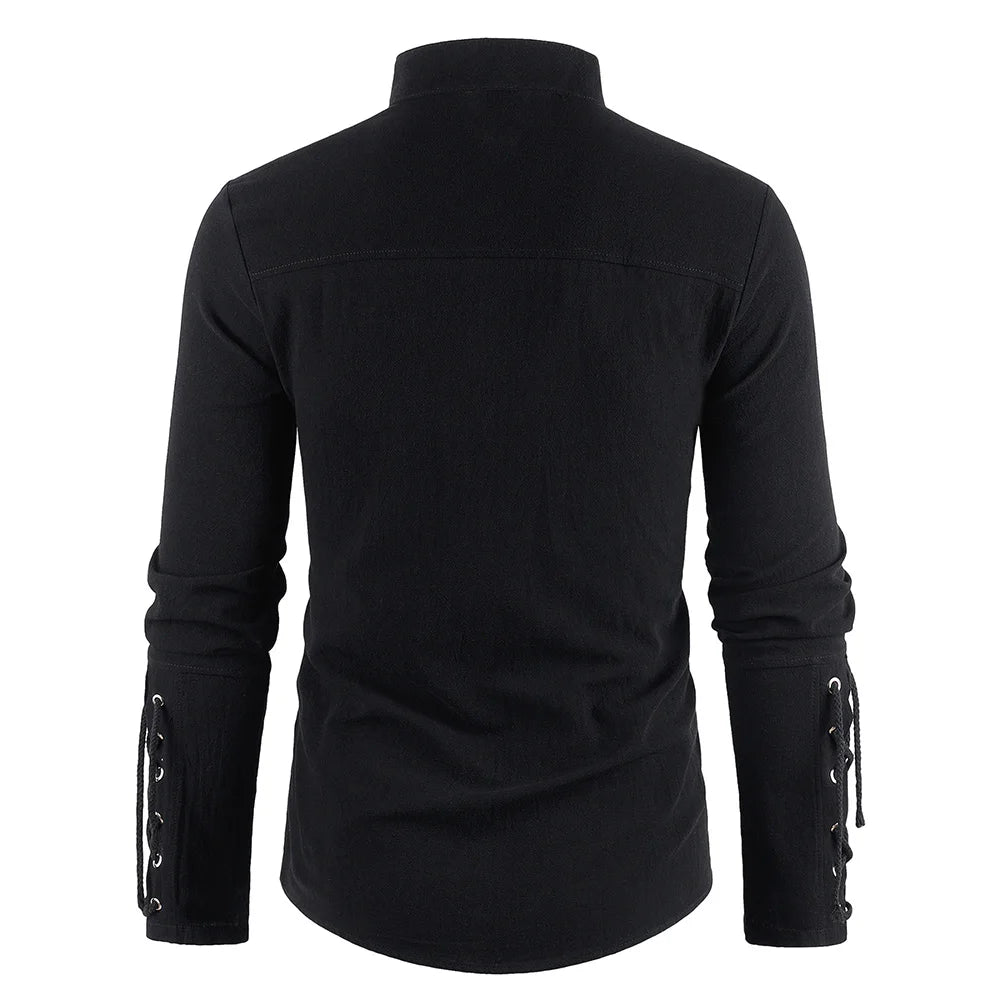 Men's Medieval Pirate Dress Stylish Streetwear Halloween Gothic Style
