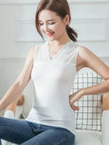 Hollow Out Lace Blouse Elegant Shirt Ladies Tops M-XXXL Crochet Short