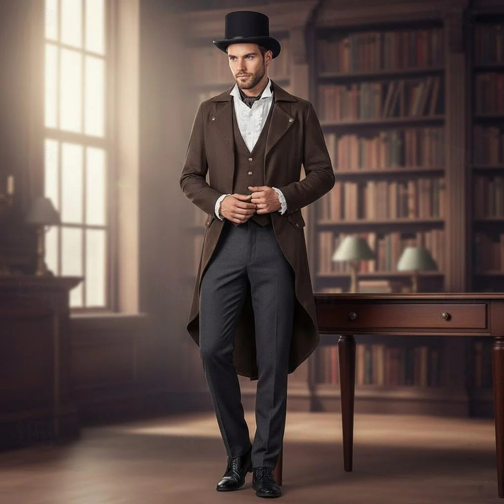 Medieval Renaissance Steampunk Coat Tuxedo Tailcoat Vampire Nobleman