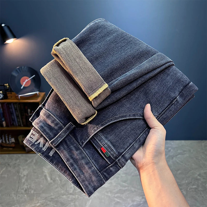 American Style Vintage Loose Casual Men's Jeans Straight Leg New Style
