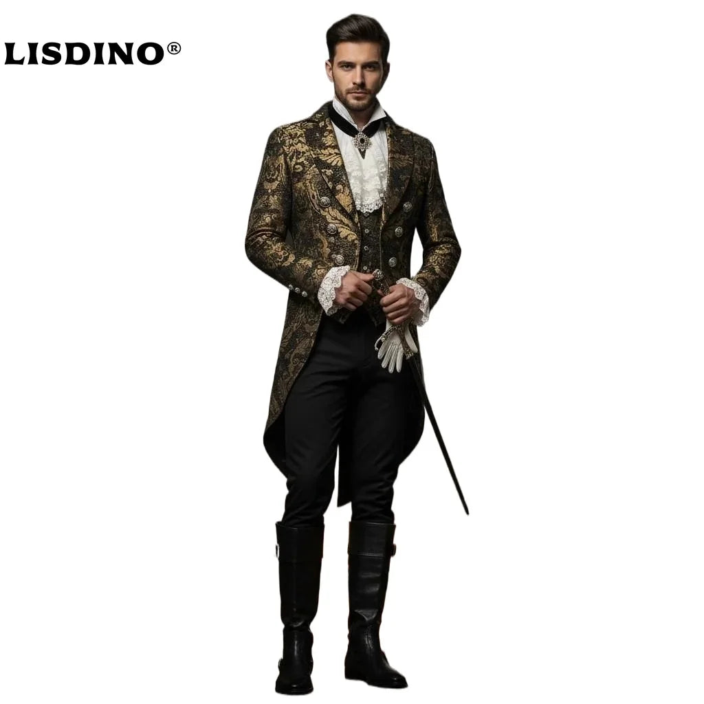 Medieval Renaissance Steampunk Coat Tuxedo Tailcoat Vampire Nobleman