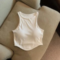 Women's U Sports Bra with Cups Summer Yoga Tank Top Padded Running