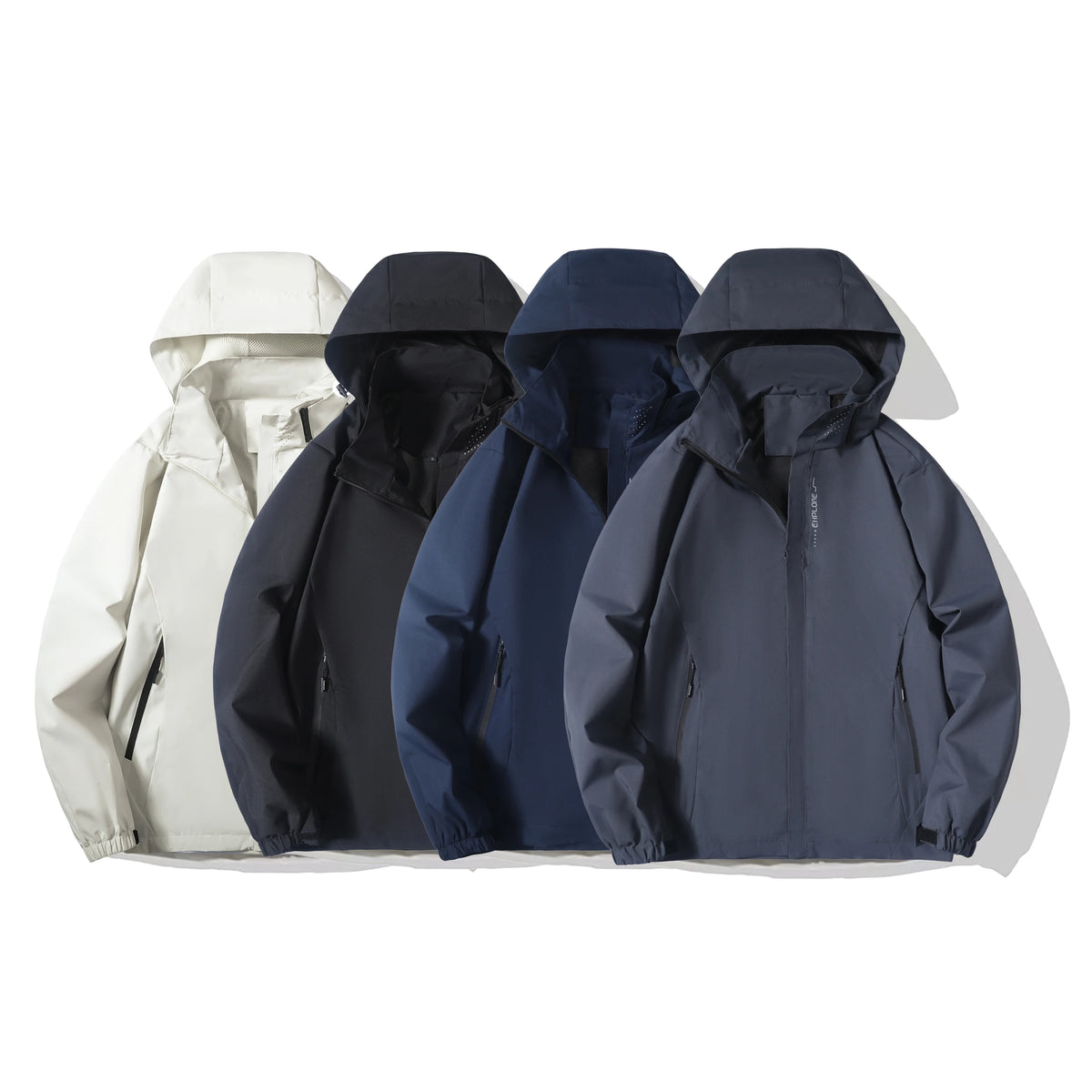 Men's Waterproof Rain Jacket Lightweight Outer Hooded Outdoor Raincoat