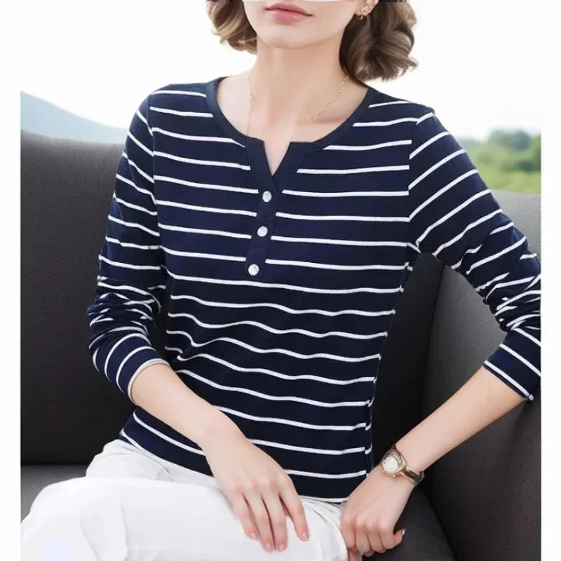 Women Spring Autumn Style Blouse shirts Tops Lady Casual Long Sleeve