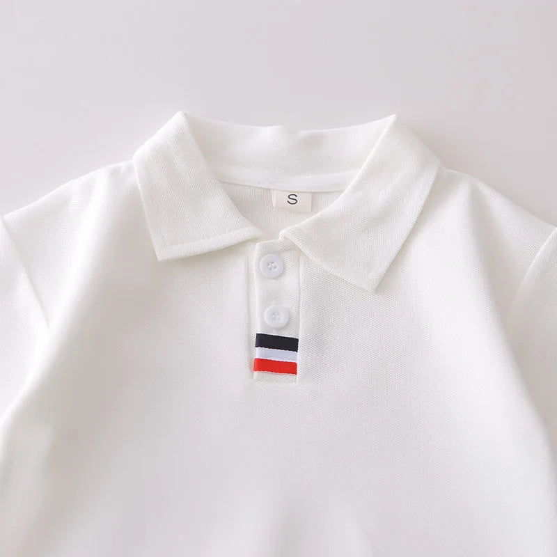 Summer Fashion Children Boys Cotton Clothes POLO Shirt Shorts 2pcs/Set