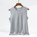 1 PC Men's Ice Silk Mesh Tank Tops Gym Stringer Transparent