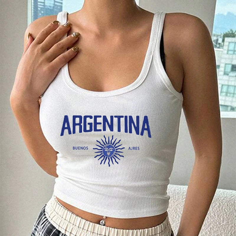 Aesthetic Harajuku Y2k Clothes Vintage Sleeveless Tank Top Argentina