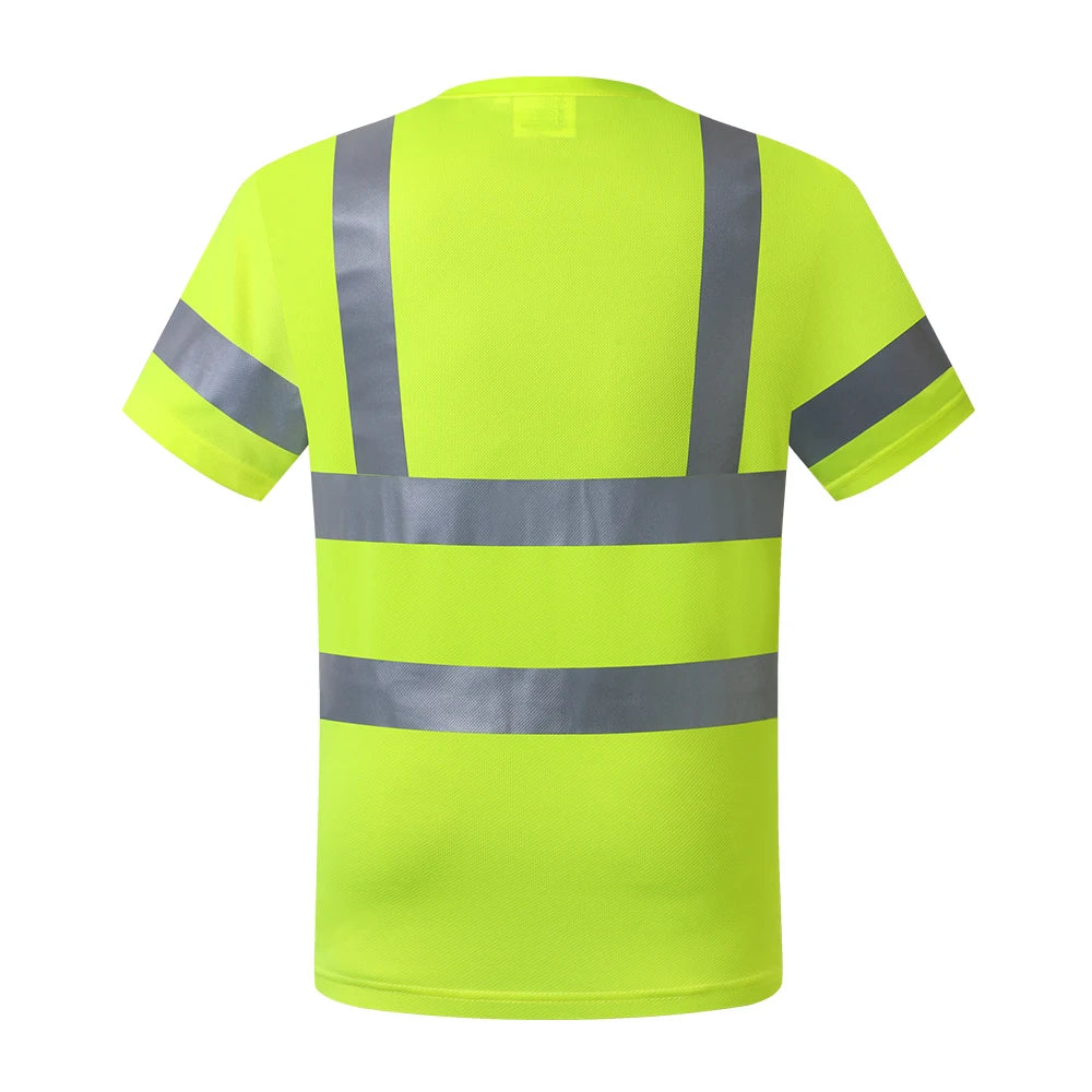 High Visibility Shirts Safety Short Sleeve Size S-7XL Hi Vis