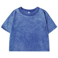 Solid Slim Washed T-Shirt Female Fashion Soft Cotton Streetwear Casual