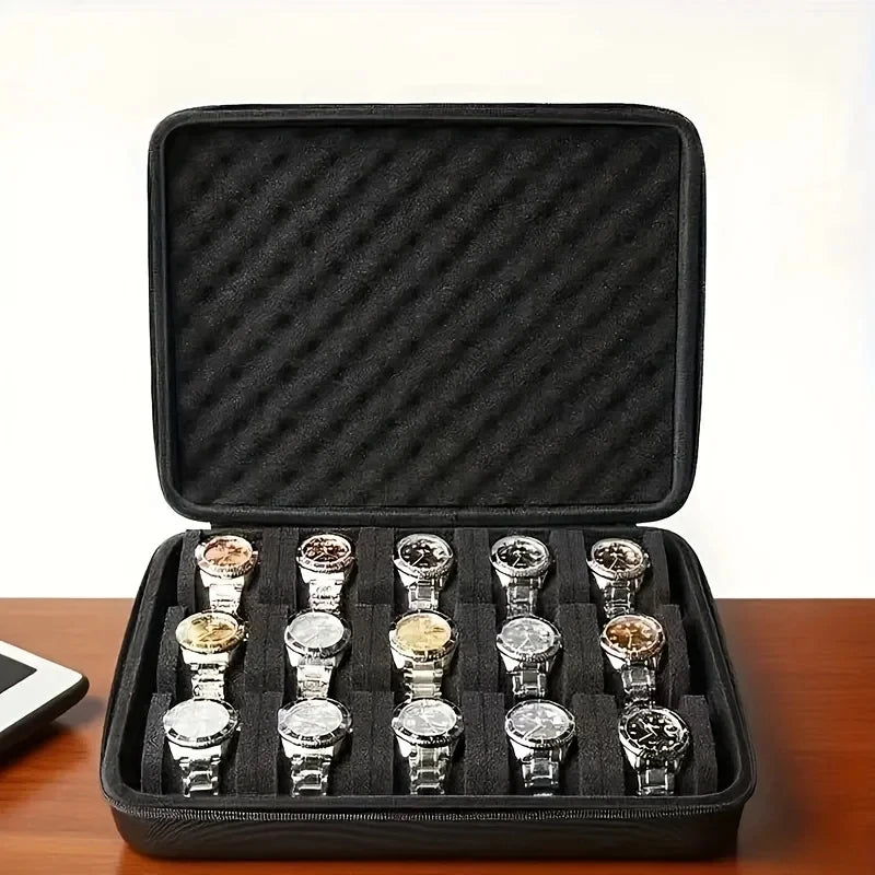 Advanced 15 Slots Pressure Proof Watch Storage Box Portable Travel