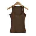 Summer U-neck Sculpted Square Neck Tank Top for Women New 2025