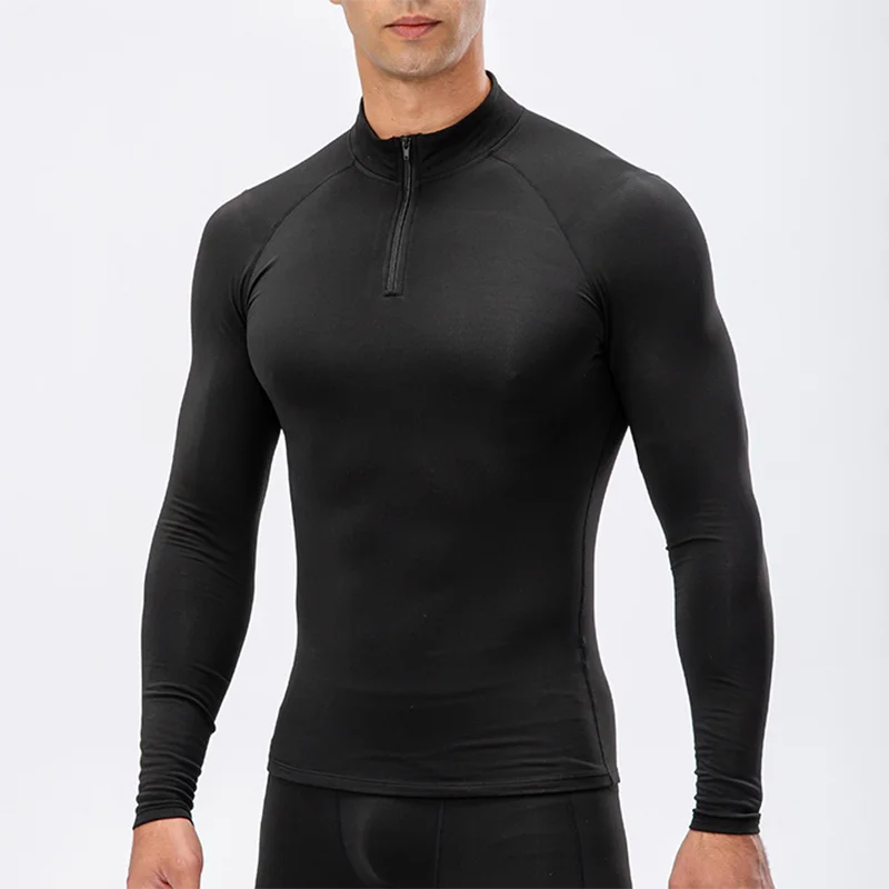 Compression Shirt Men Running Long Sleeve T-shirt Gym Clothing Autumn