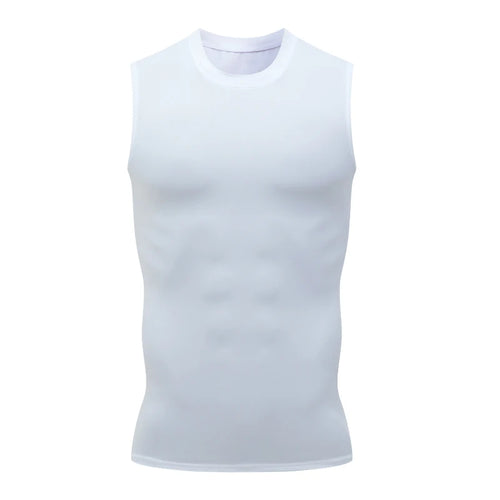 Compression Tank Top Men Gym Shirt Sleeveless Quick Dry Solid