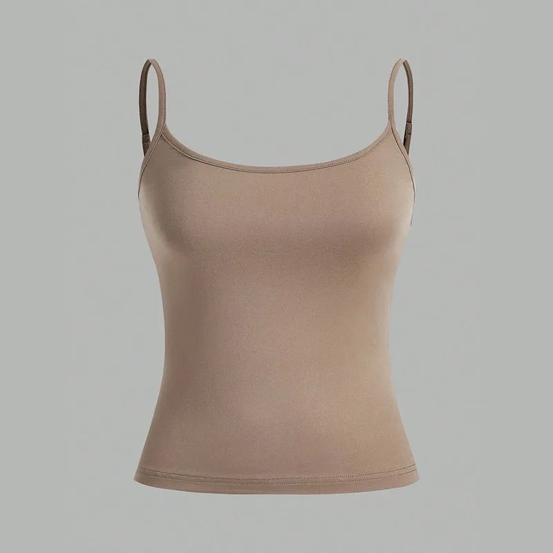 Women Tank Top Strap Slim Top for Summer Fashion Versatile Casual