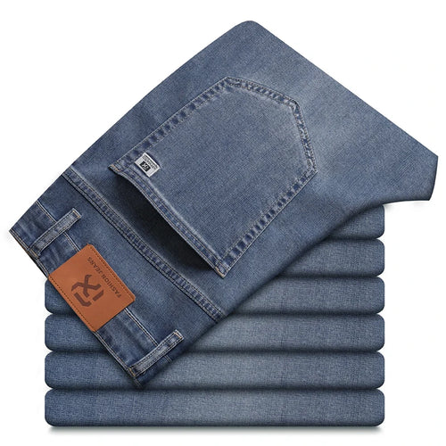 Plus Size 2026 Summer Brand Men's Straight Fit Loose Lyocell